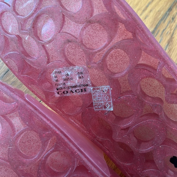 Coach Ulyssa Jelly slides pink 39.5 (9) - Picture 9 of 9